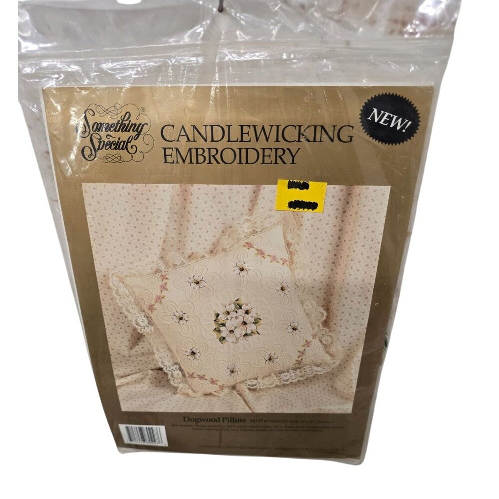 Something Special Candlewicking Embroidery Dogwood Pillow Kit